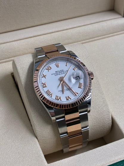 Rolex Datejust 36 126231 White Roman Oyster 2025