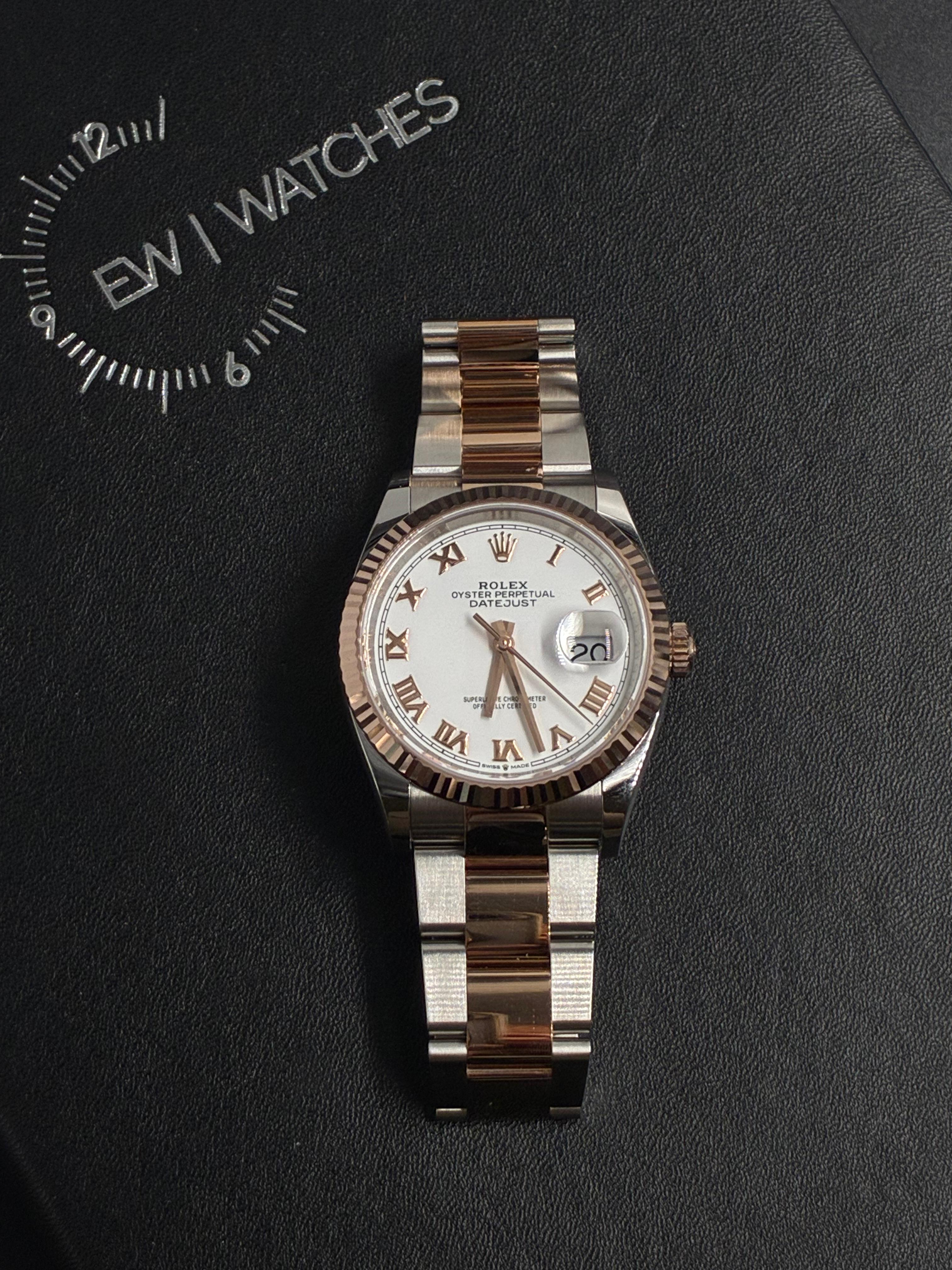 Rolex Datejust 36 126231 White Roman Oyster 2026
