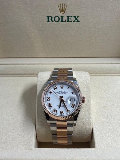 Rolex Datejust 36 126231 White Roman Oyster 2025