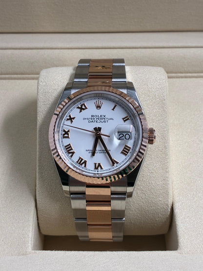 Rolex Datejust 36 126231 White Roman Oyster 2025