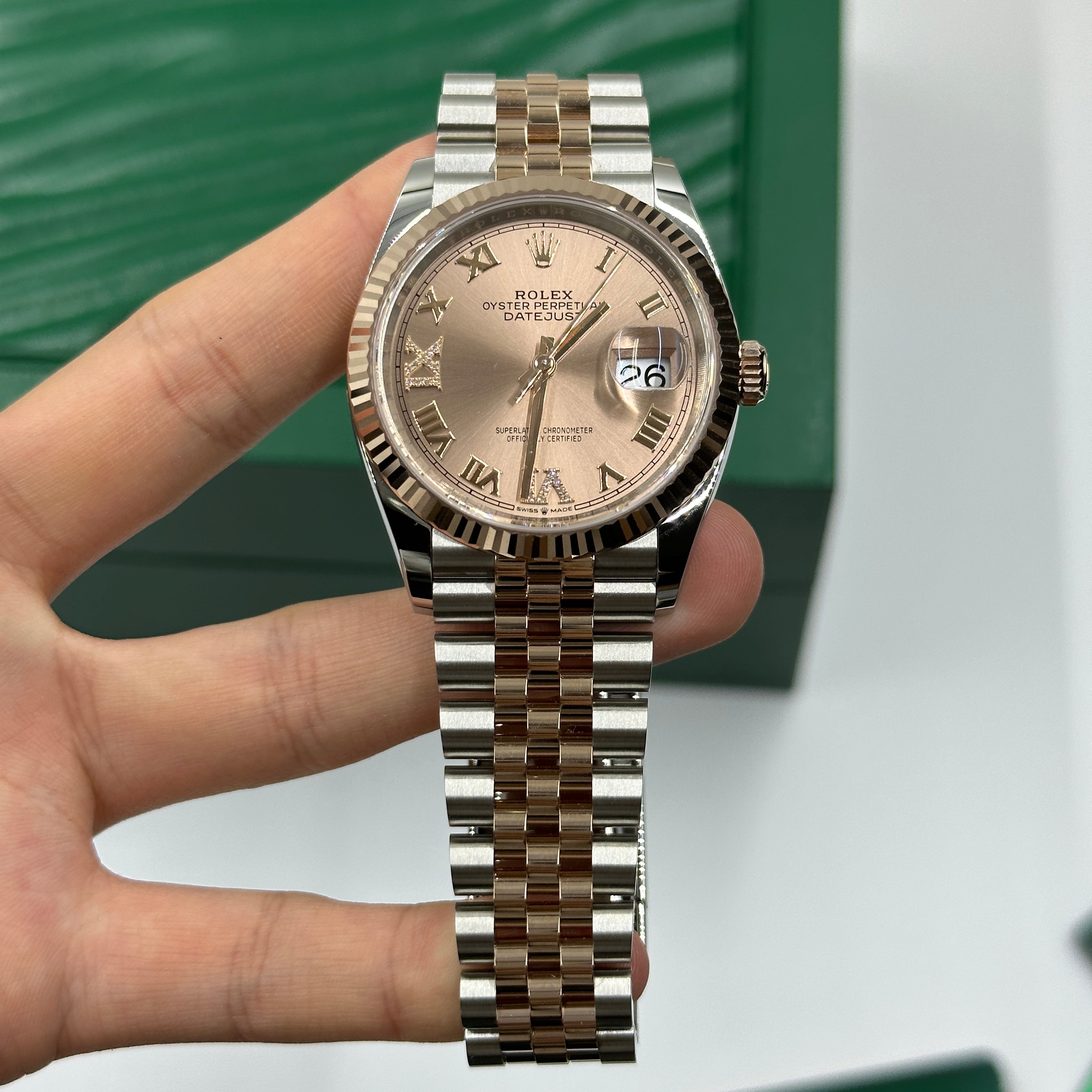Rolex Datejust 36 126231 Pink VIIX Römisches Jubiläum 2025