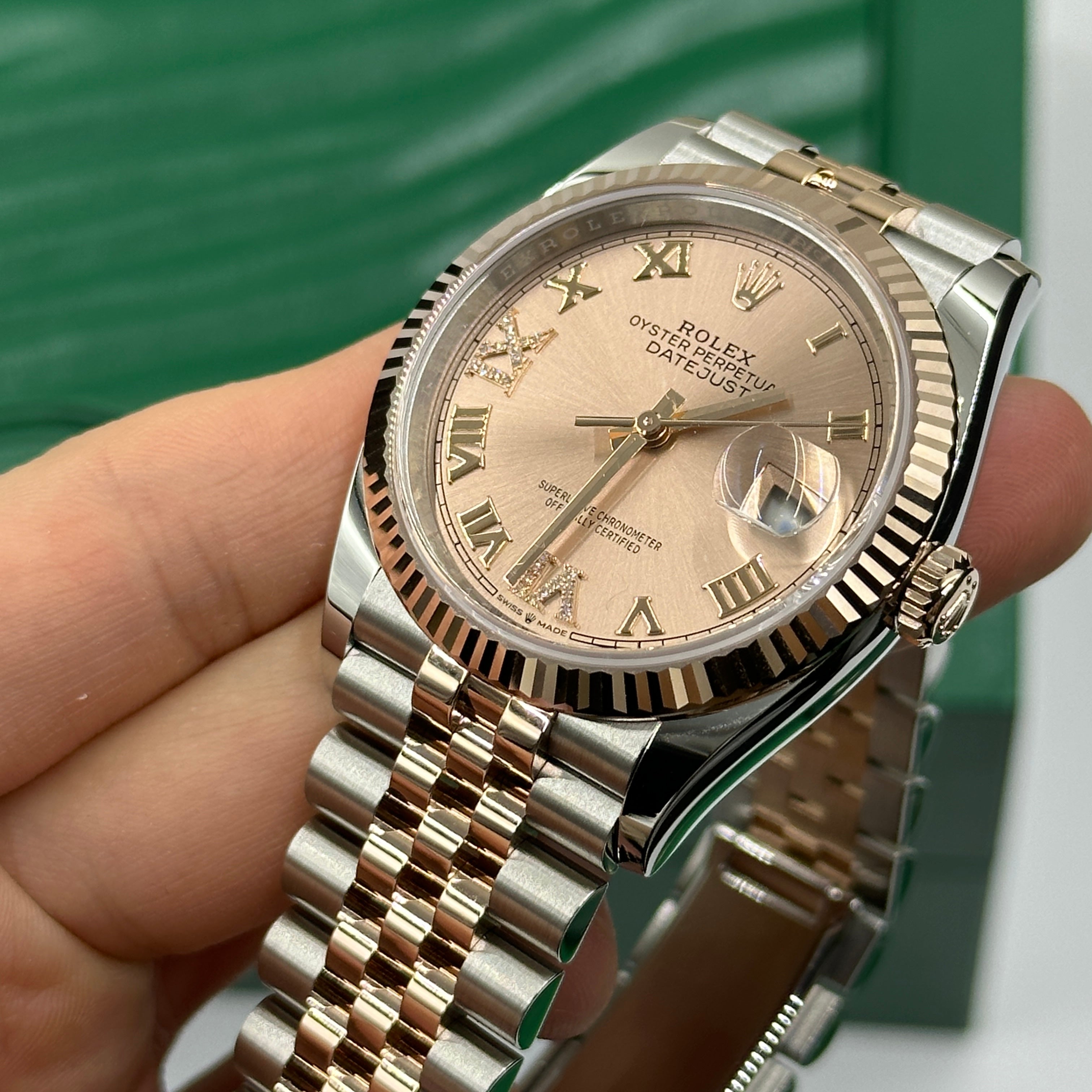 Rolex Datejust 36 126231 Pink VIIX Römisches Jubiläum 2025