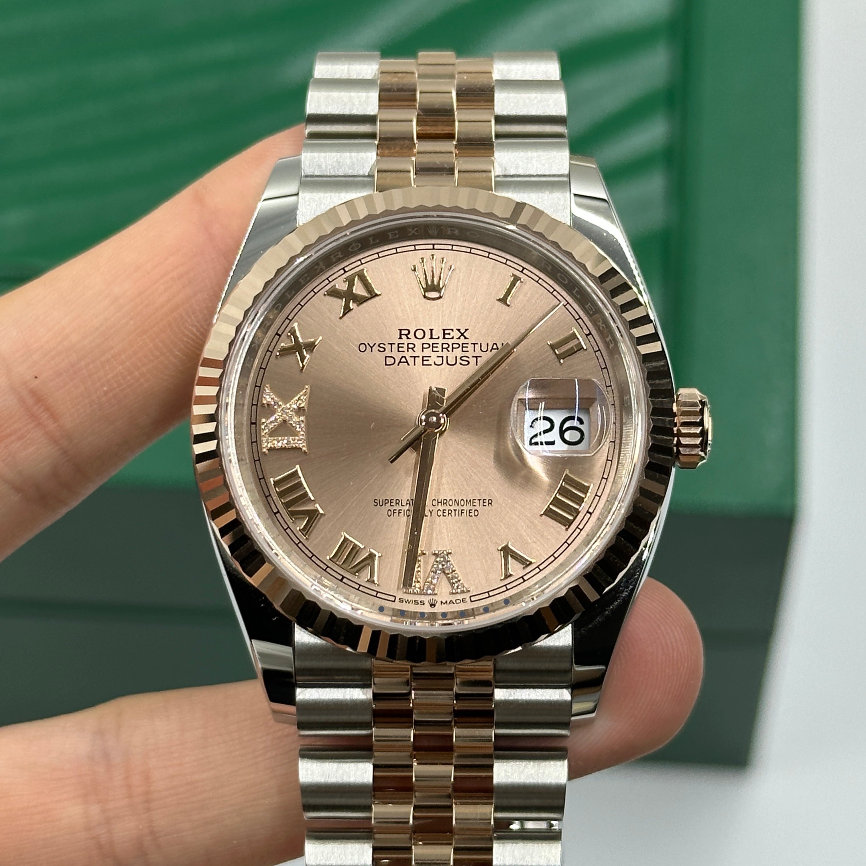 Rolex Datejust 36 126231 Pink VIIX Römisches Jubiläum 2025