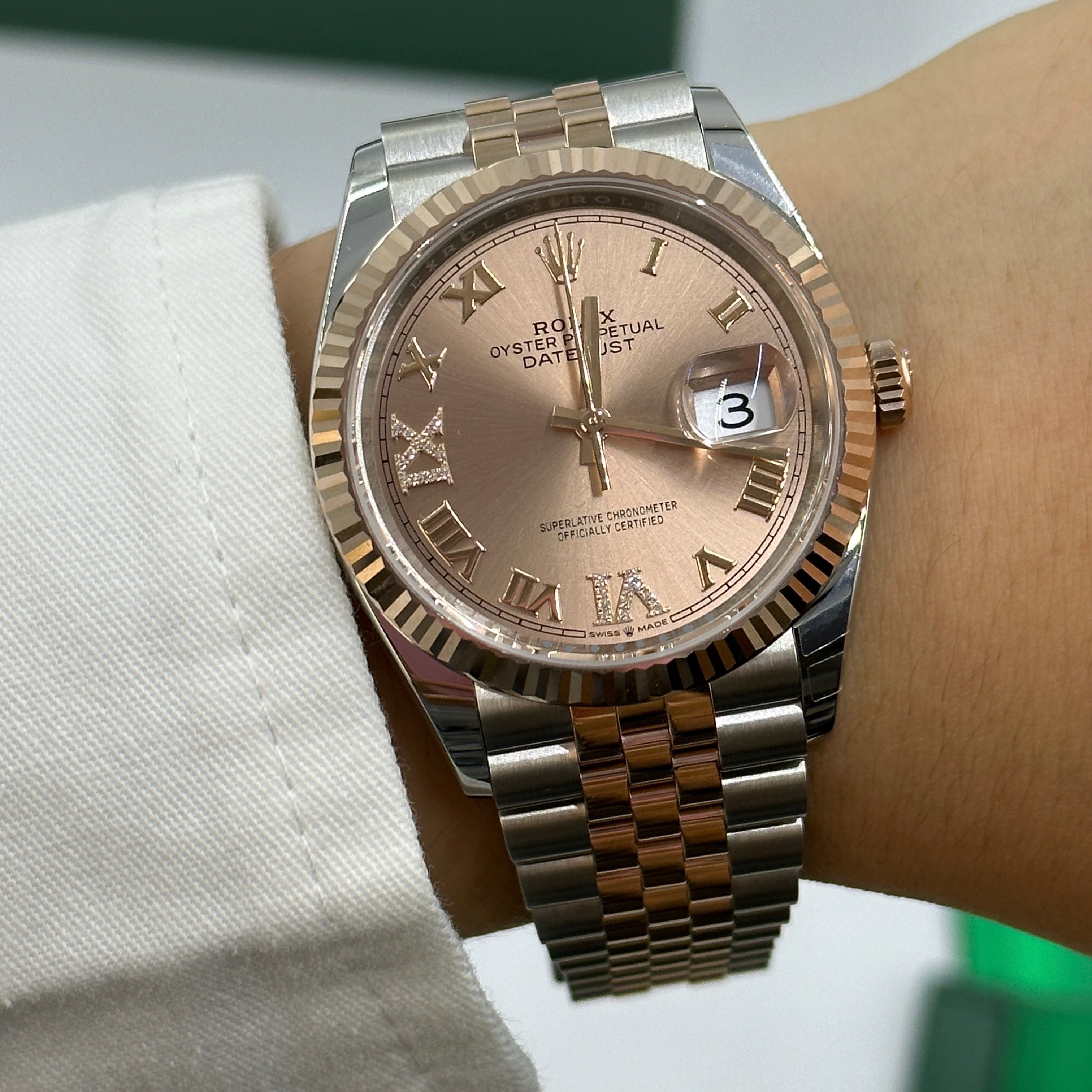 Rolex Datejust 36 126231 Pink VIIX Römisches Jubiläum 2025