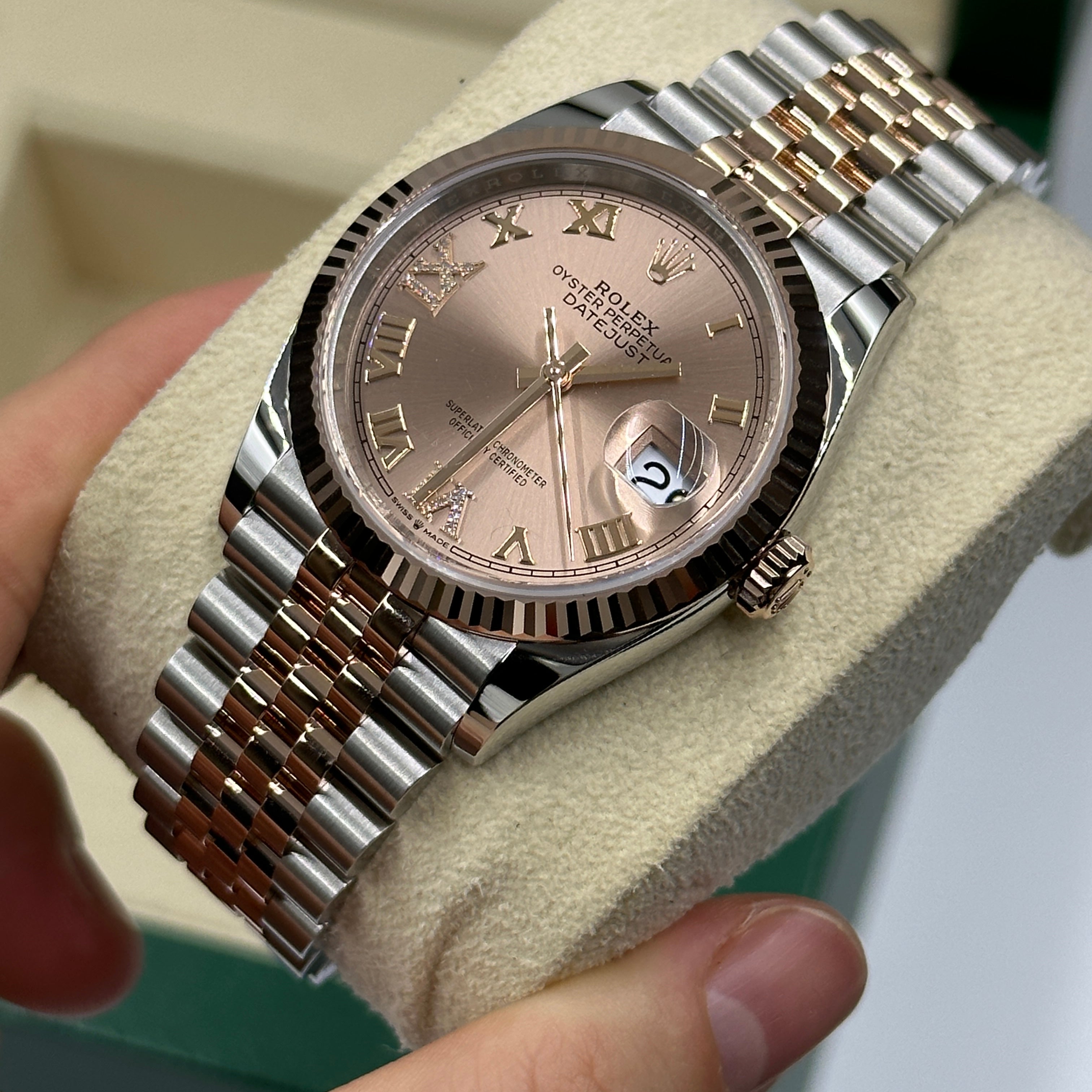 Rolex Datejust 36 126231 Pink VIIX Römisches Jubiläum 2025