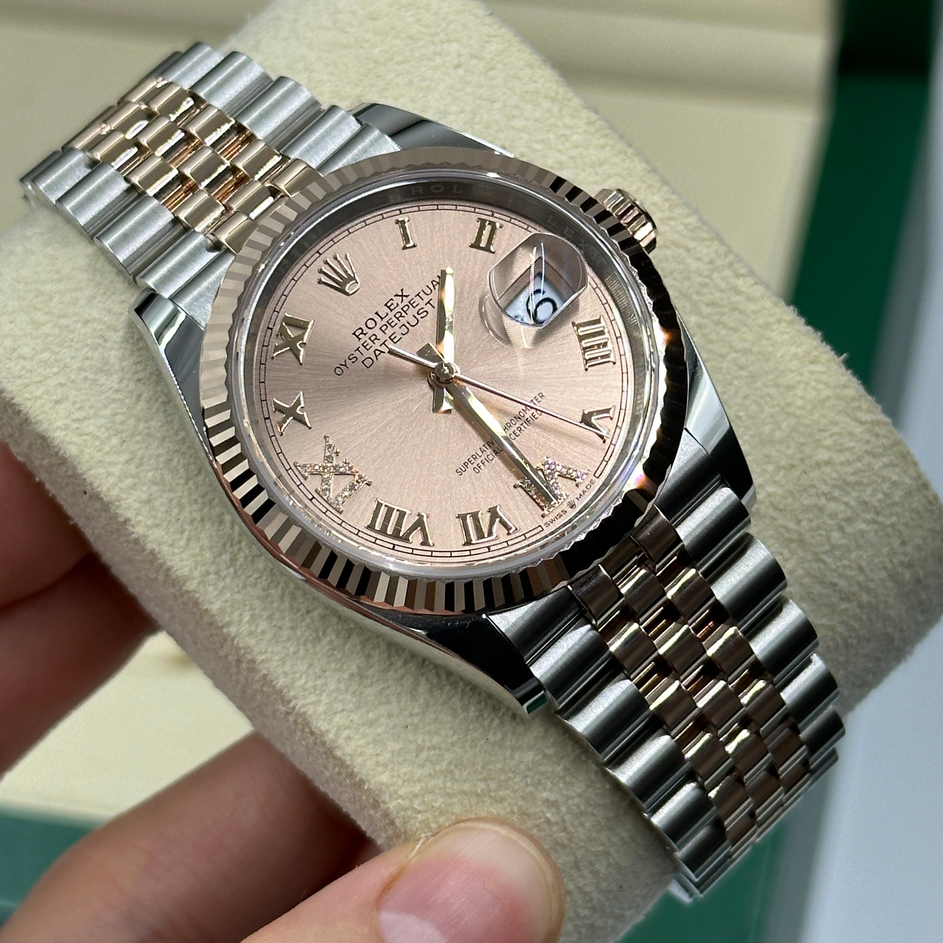 Rolex Datejust 36 126231 Pink VIIX Römisches Jubiläum 2025