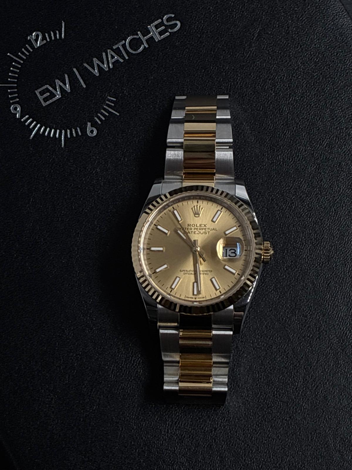 Rolex Datejust 36 126233 Champagne Index Dial Oyster 2026