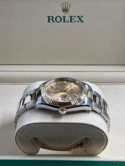 Rolex Datejust 36 126233 Champagne Index Dial Oyster 2025