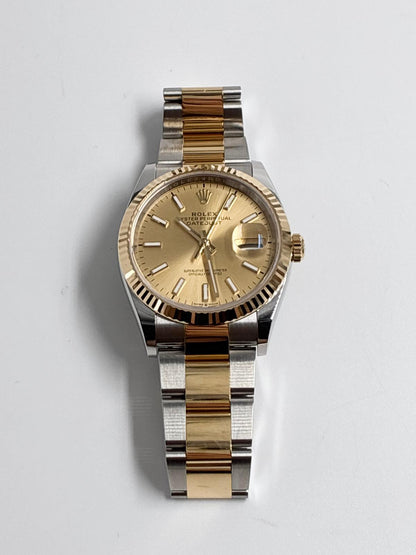 Rolex Datejust 36 126233 Champagne Index Dial Oyster 2025
