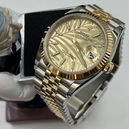 Rolex Datejust 36 126233 Champ Palm Jubilee 2024