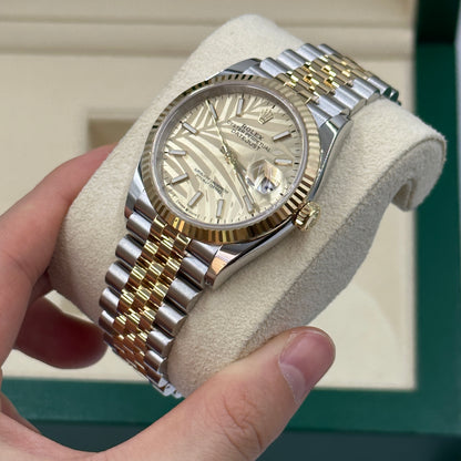 Rolex Datejust 36 126233 Champ Palm Jubilee 2024