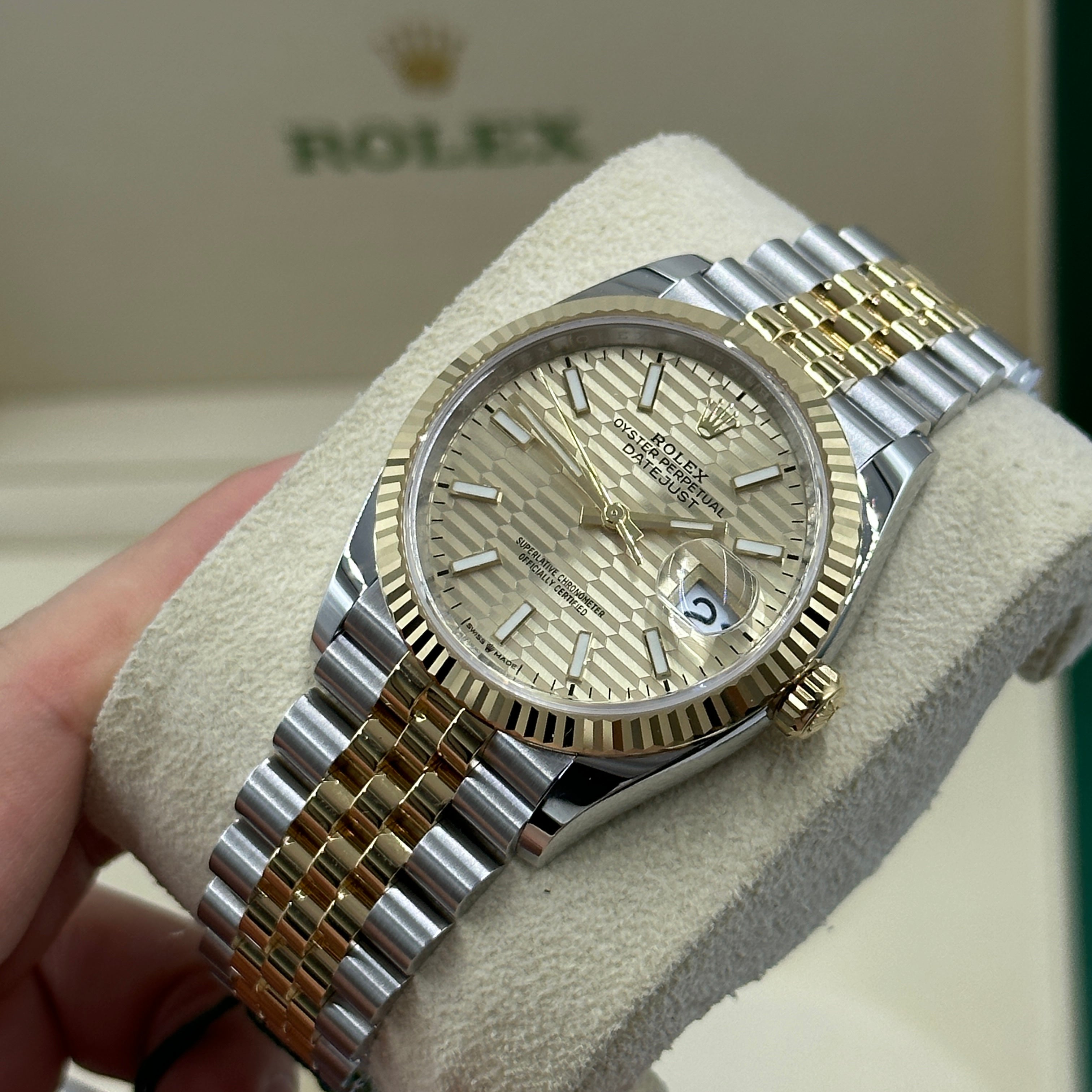 Rolex Datejust 36 126233 Champ Flute Jubilee 2024
