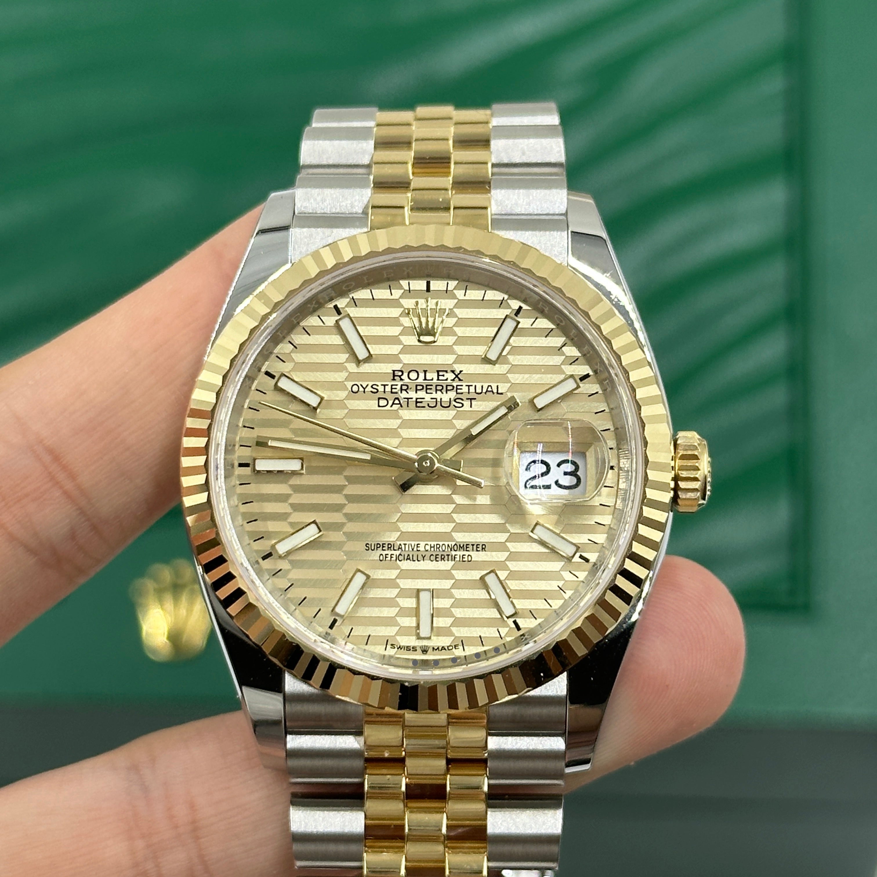 Rolex Datejust 36 126233 Champ Flute Jubilee 2024