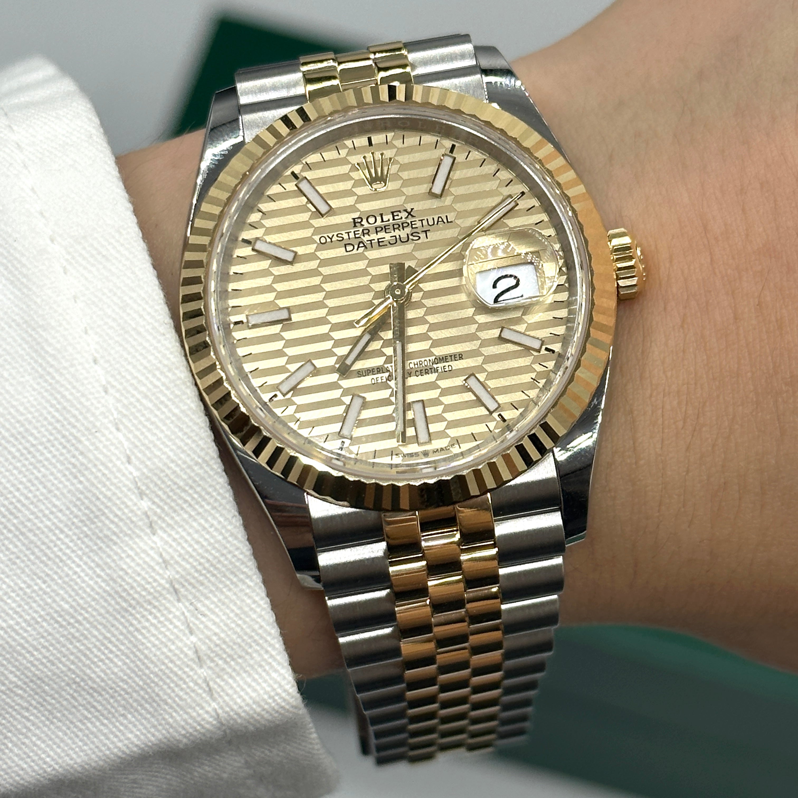 Rolex Datejust 36 126233 Champ Flute Jubilee 2024