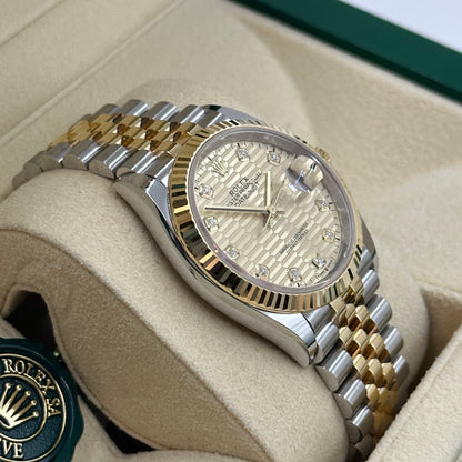Rolex Datejust 36 126233G Champ Fluted Jubilee 2024