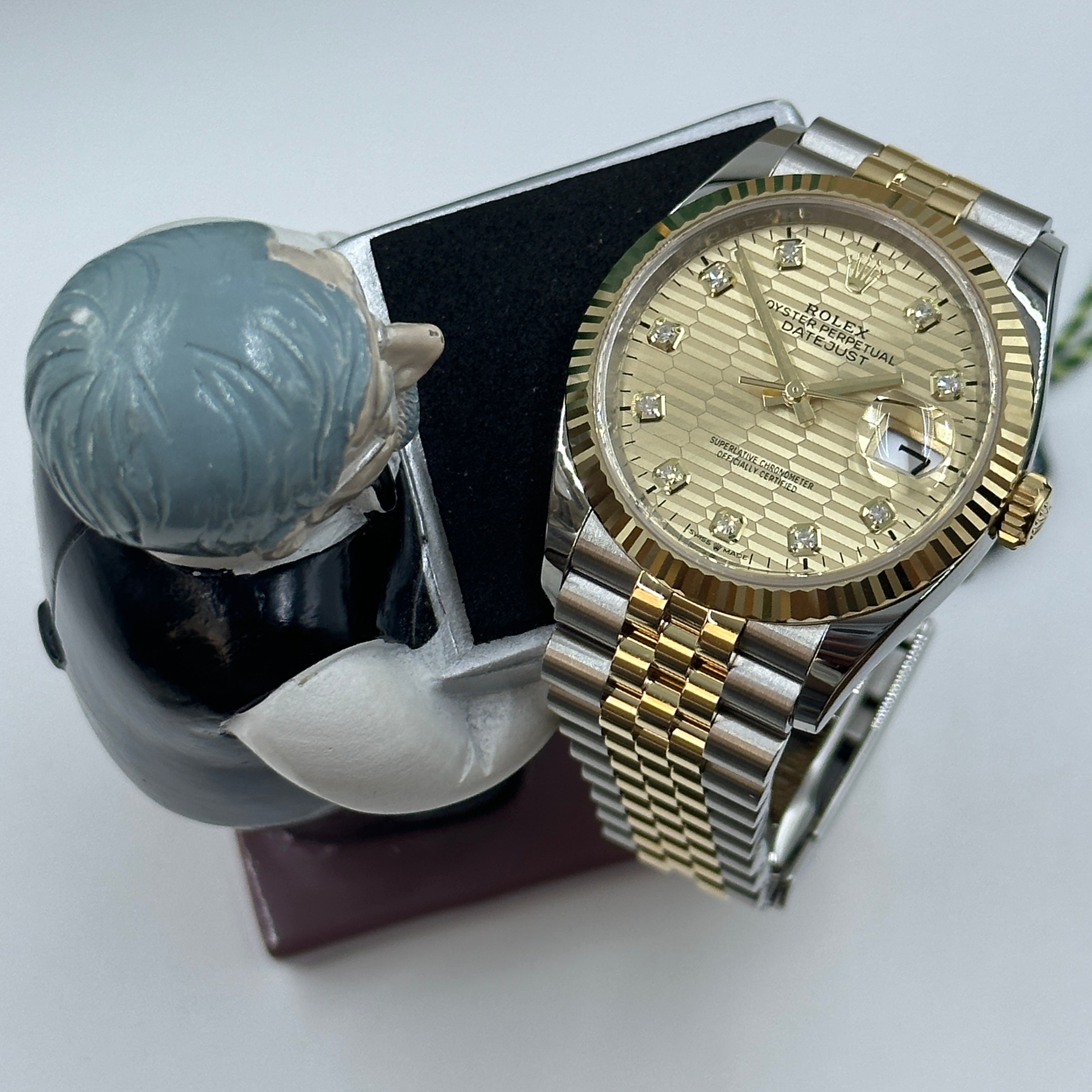 Rolex Datejust 36 126233G Champ Fluted Jubilee 2024