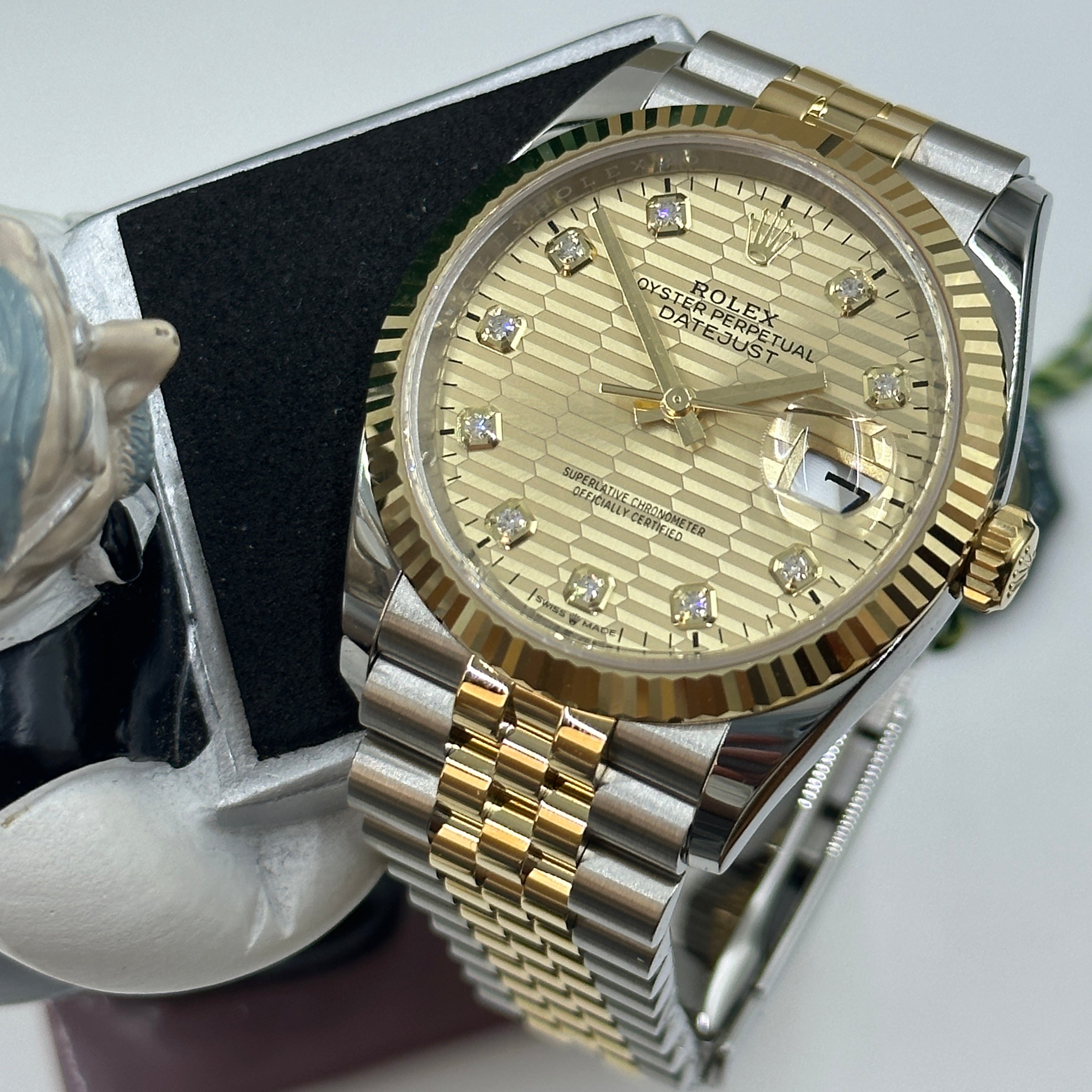 Rolex Datejust 36 126233G Champ Fluted Jubilee 2024