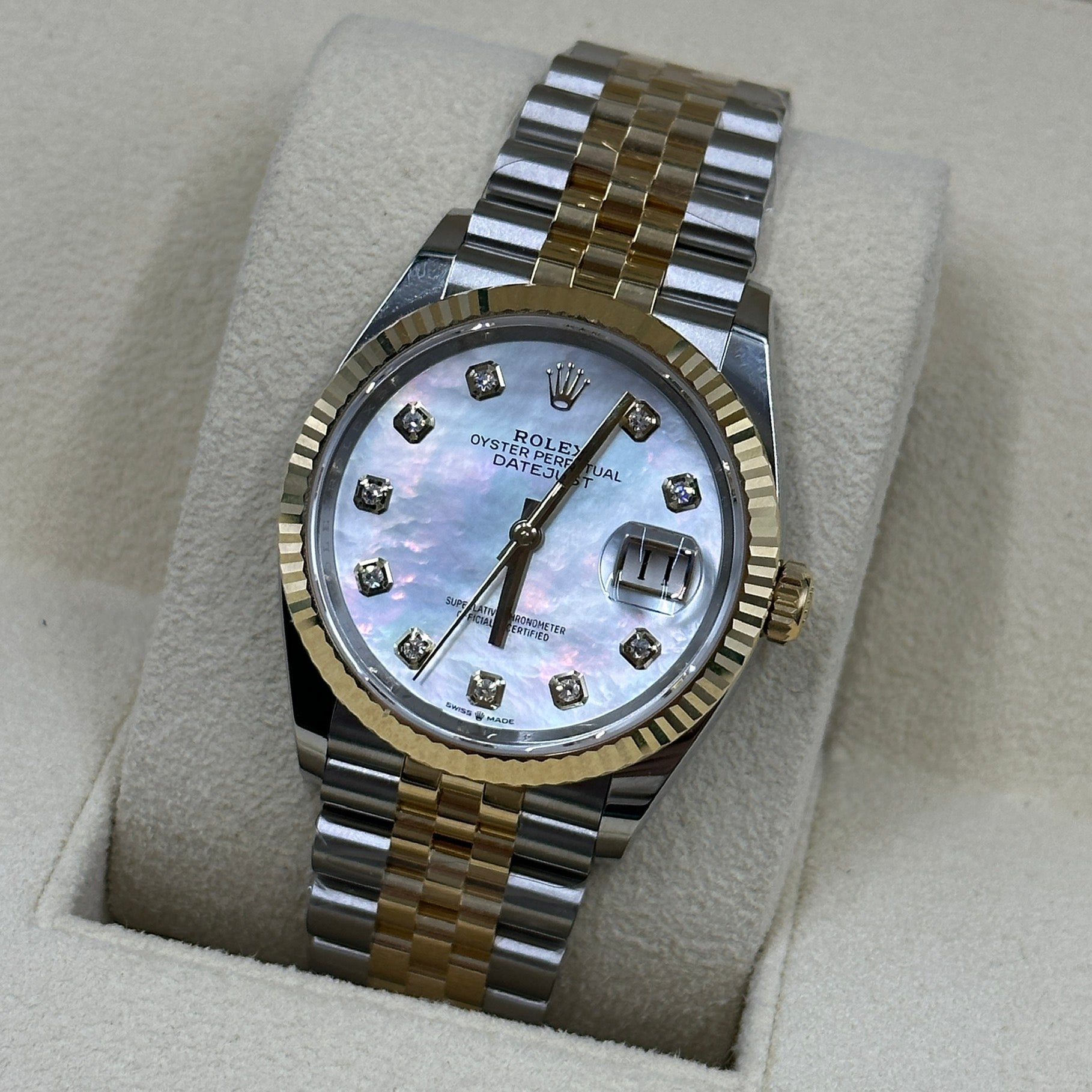 Rolex Datejust 36 126233Ng Weißes Jubiläum 2025
