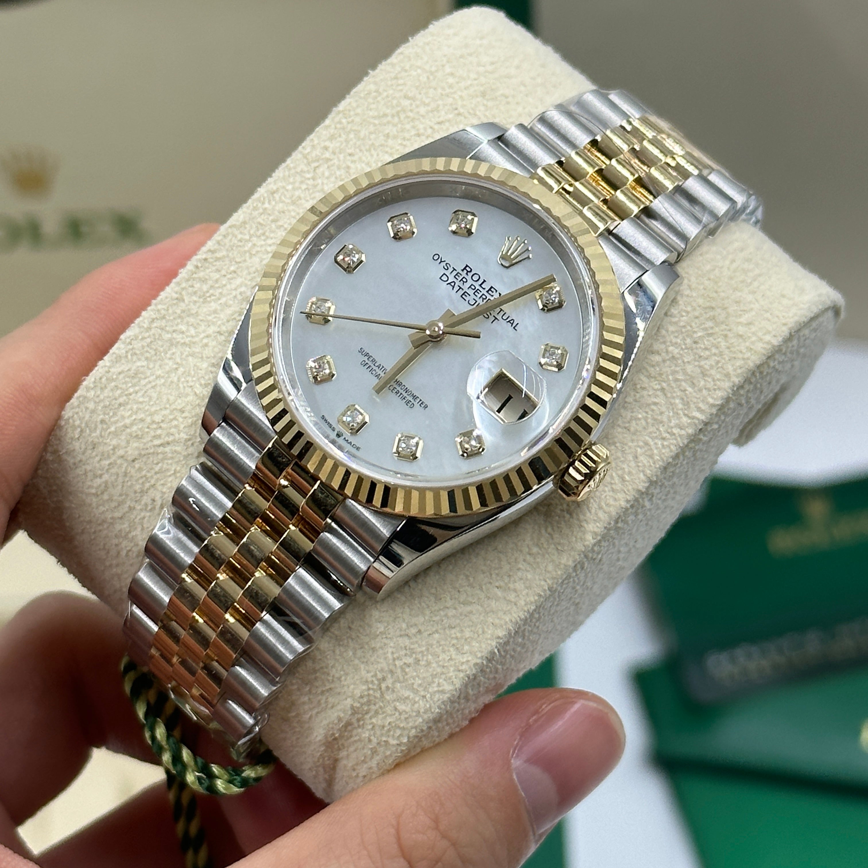 Rolex Datejust 36 126233Ng Weißes Jubiläum 2025