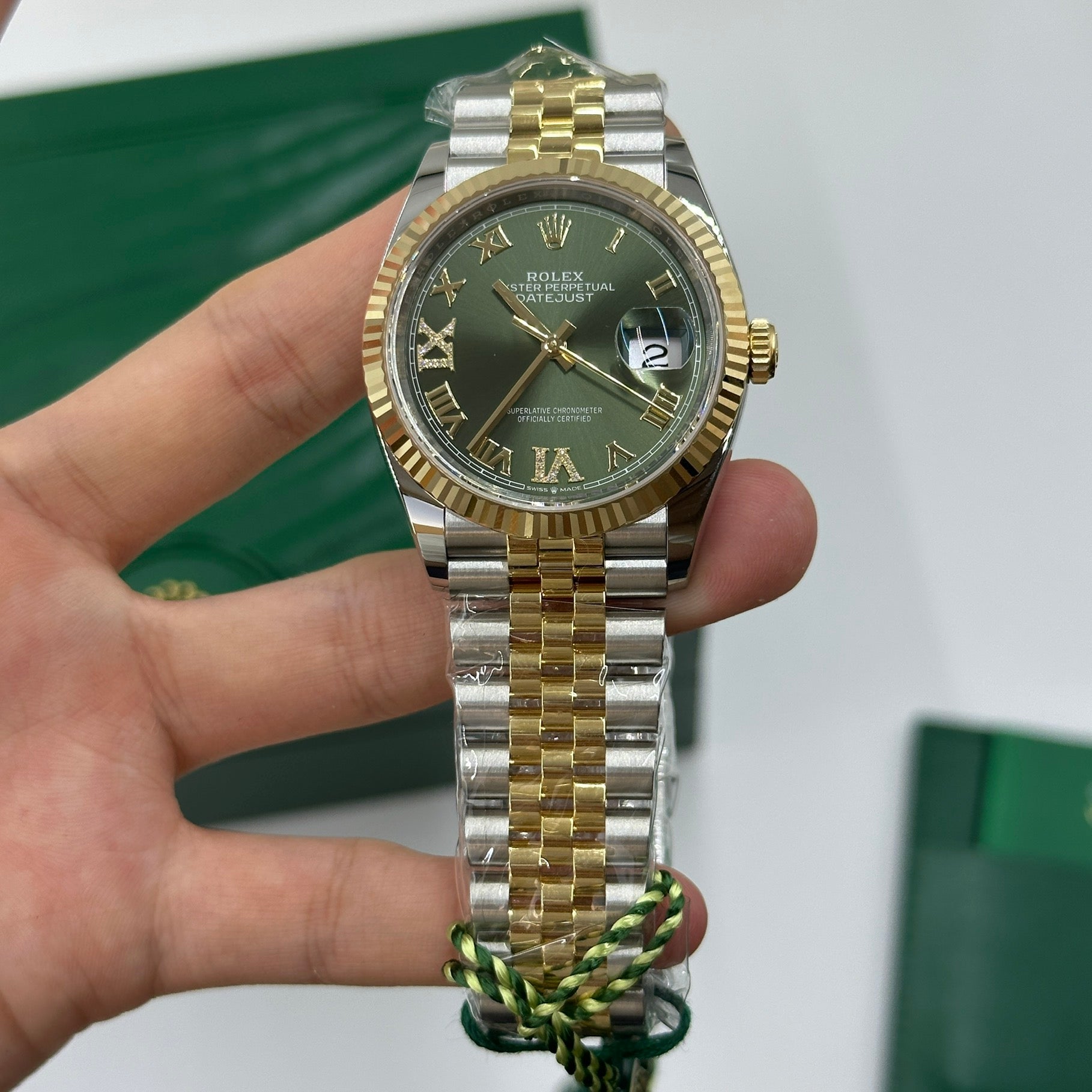 Rolex Datejust 36 126233 Grün VIIX Jubiläum 2024