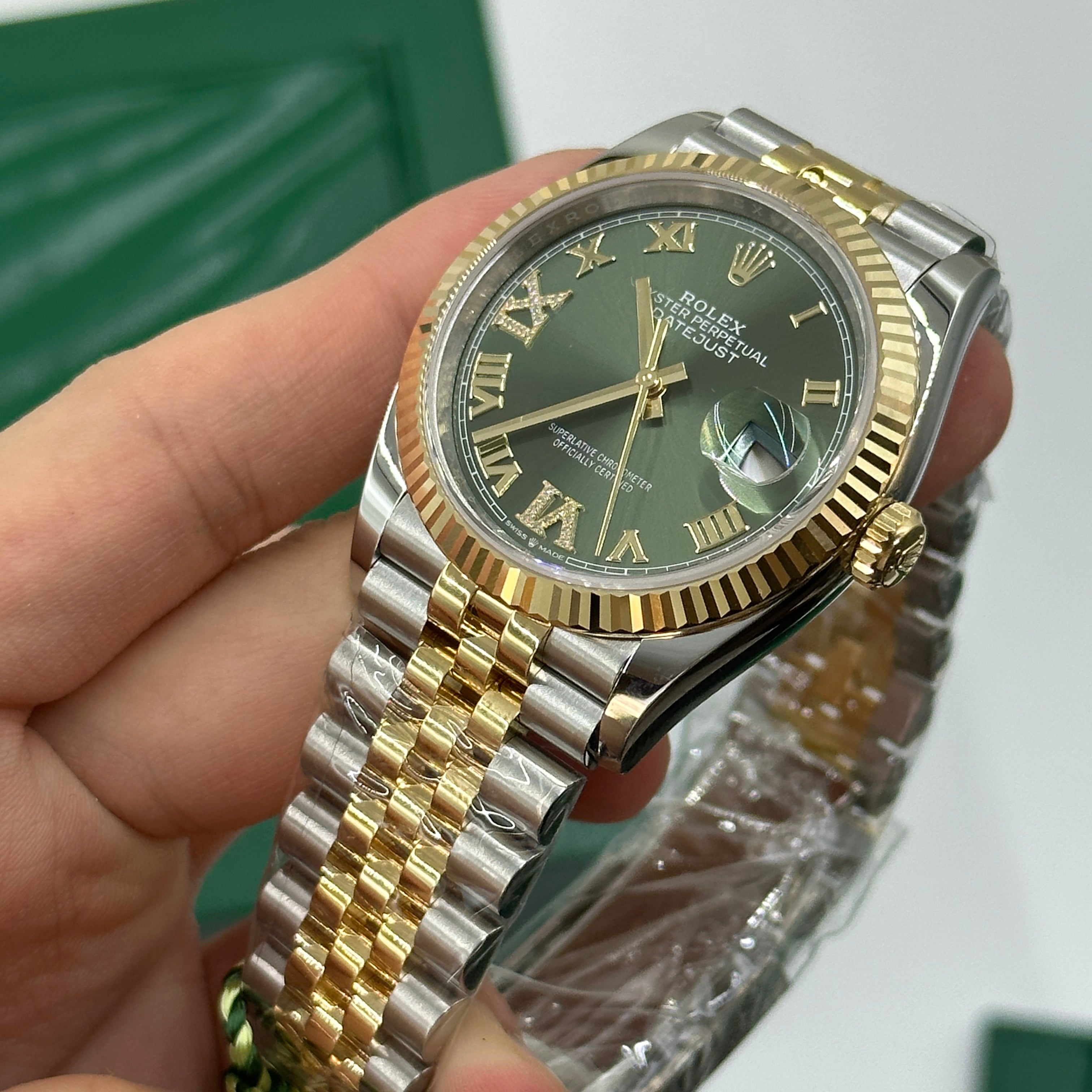 Rolex Datejust 36 126233 Grün VIIX Jubiläum 2024