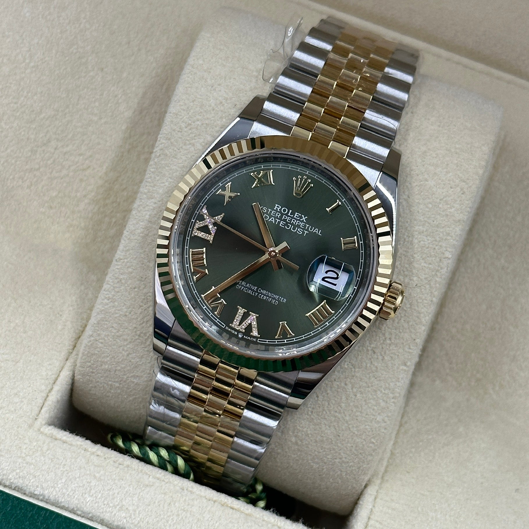 Rolex Datejust 36 126233 Grün VIIX Jubiläum 2024