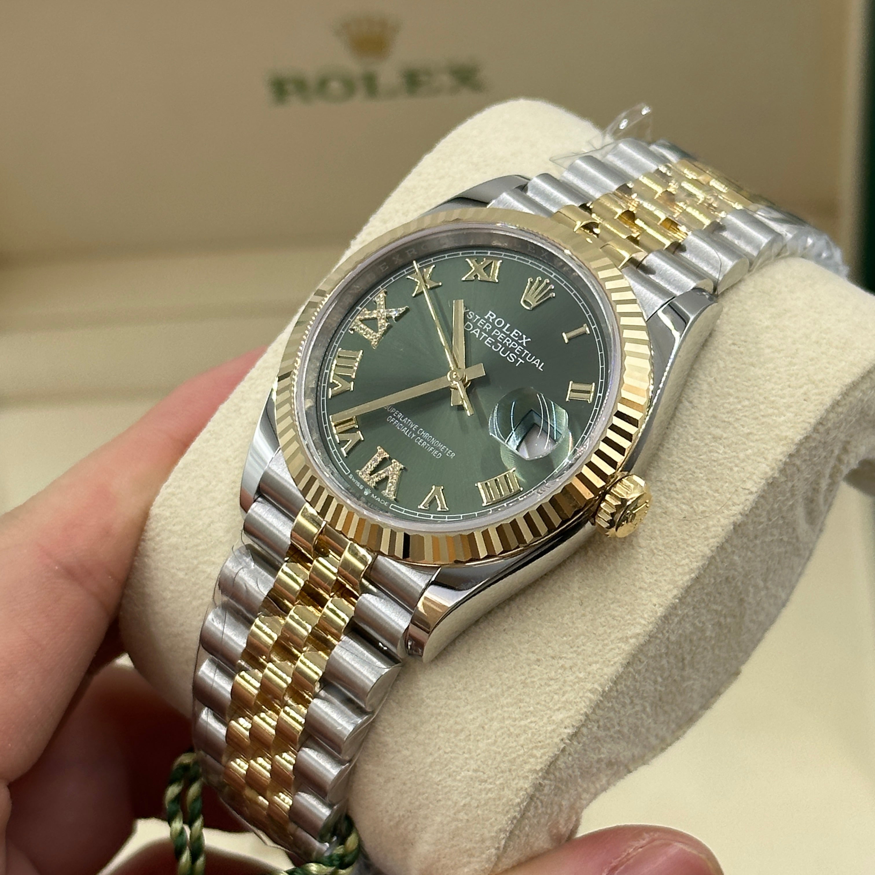 Rolex Datejust 36 126233 Grün VIIX Jubiläum 2024