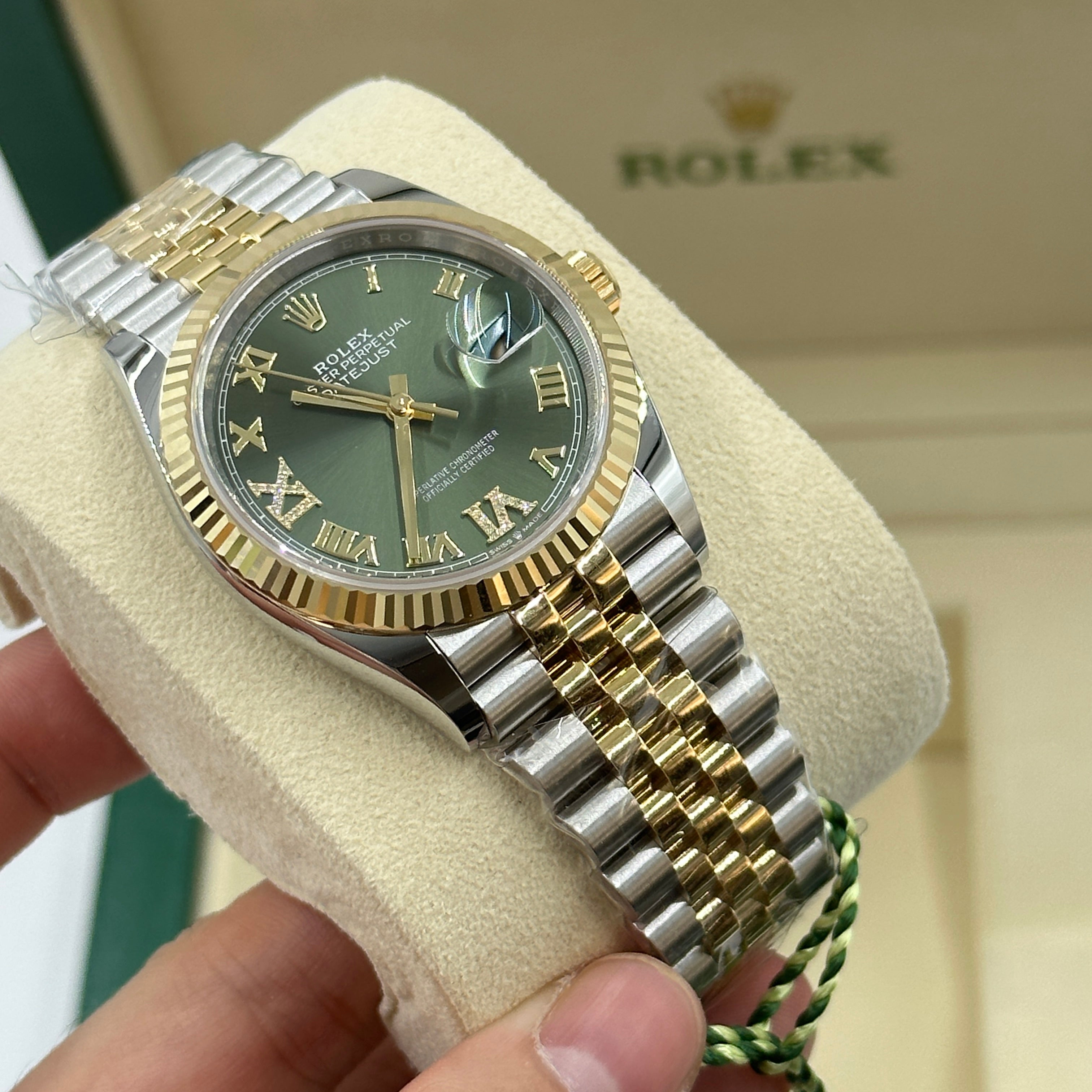 Rolex Datejust 36 126233 Grün VIIX Jubiläum 2024