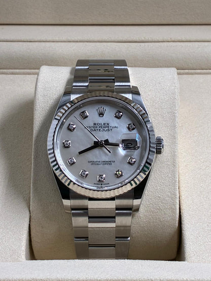 Rolex Datejust 36 126234NG White Oyster 2025