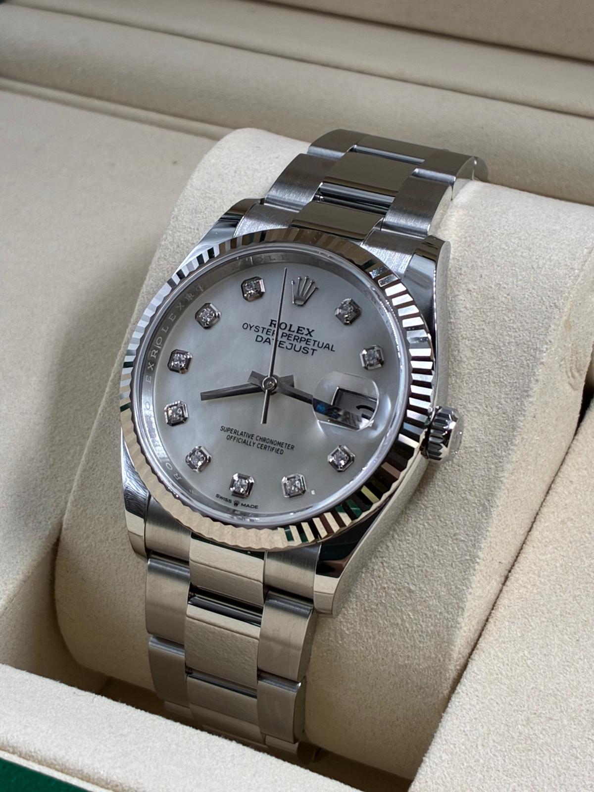 Rolex Datejust 36 126234NG White Oyster 2026
