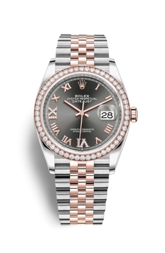 Rolex Datejust 36 126281RBR VIIX Grey Roman Dial Jubilee