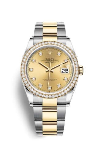 Rolex Datejust 36 126283RBR Champagne Diamond Oyster