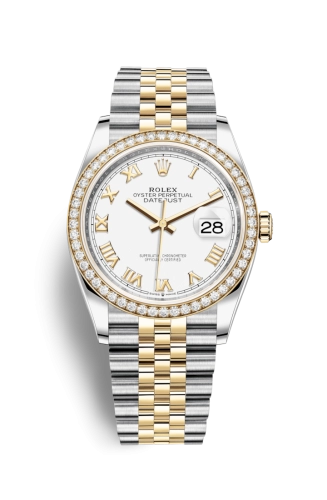 Rolex Datejust 36 126283RBR White Roman Jubilee