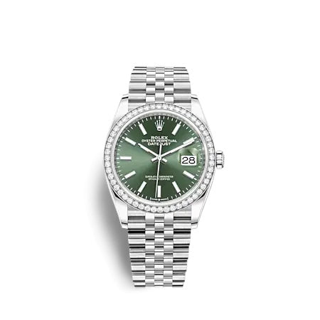 Rolex Datejust 36 126284RBR Green Palm Jubilee