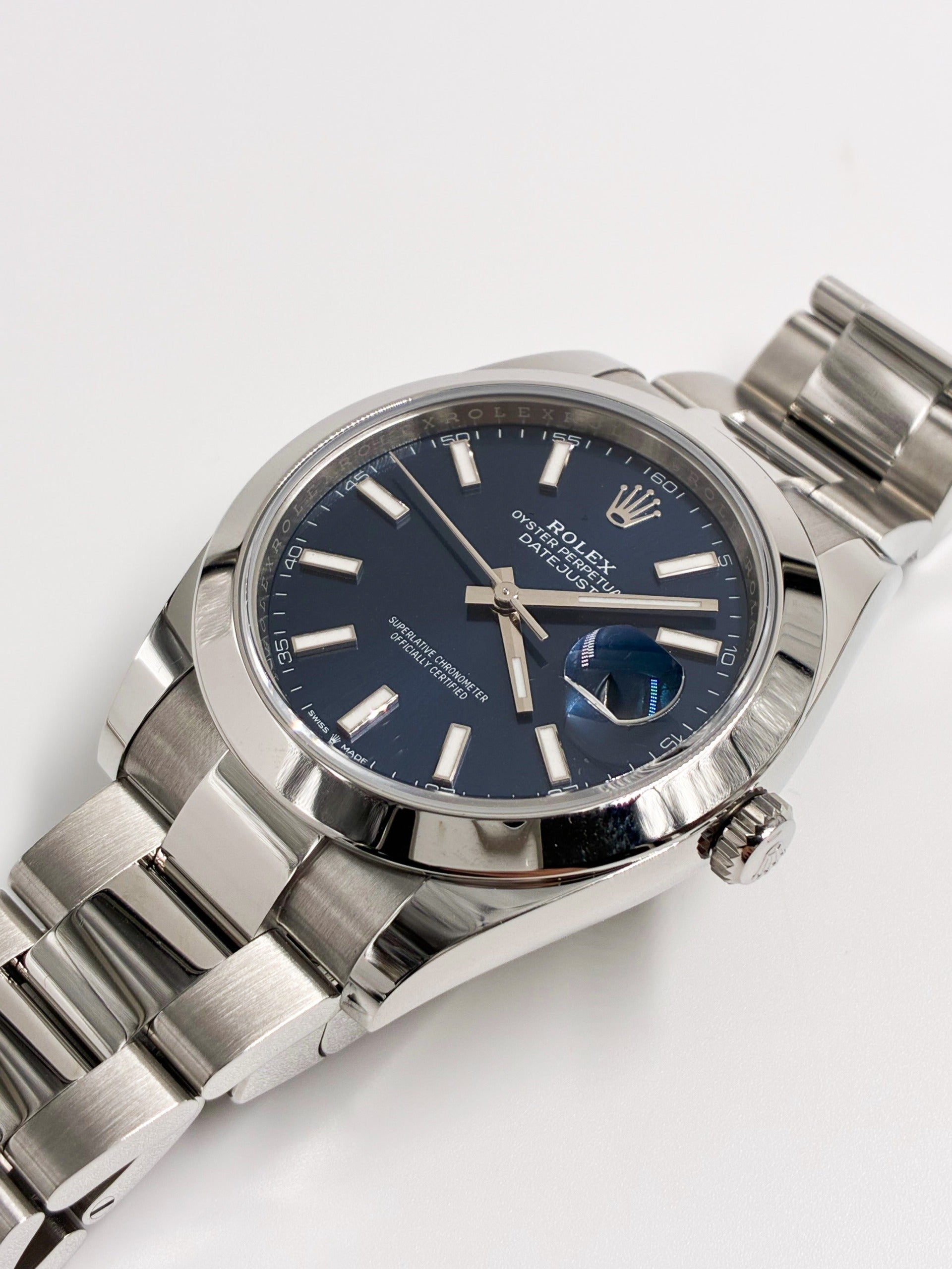 Rolex Datejust 41 126300 Blue Index Oyster 2025