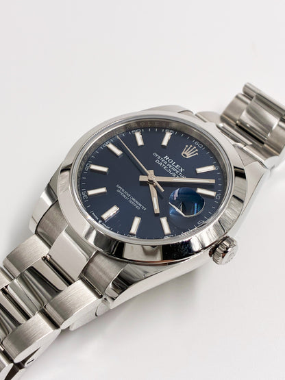 Rolex Datejust 41 126300 Blue Index Oyster 2025