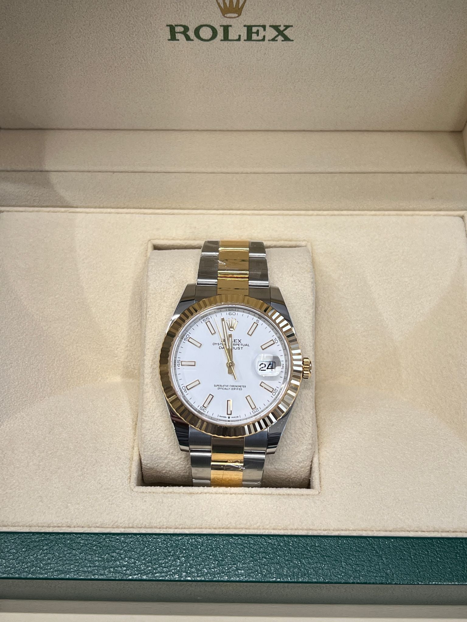 Rolex Datejust 41 126333 Weißer Index Oyster 2025