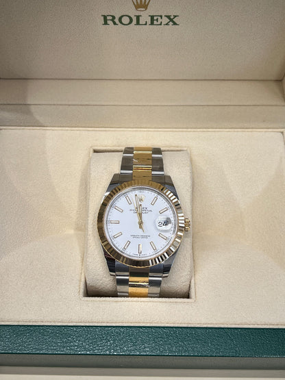 Rolex Datejust 41 126333 Weißer Index Oyster 2025