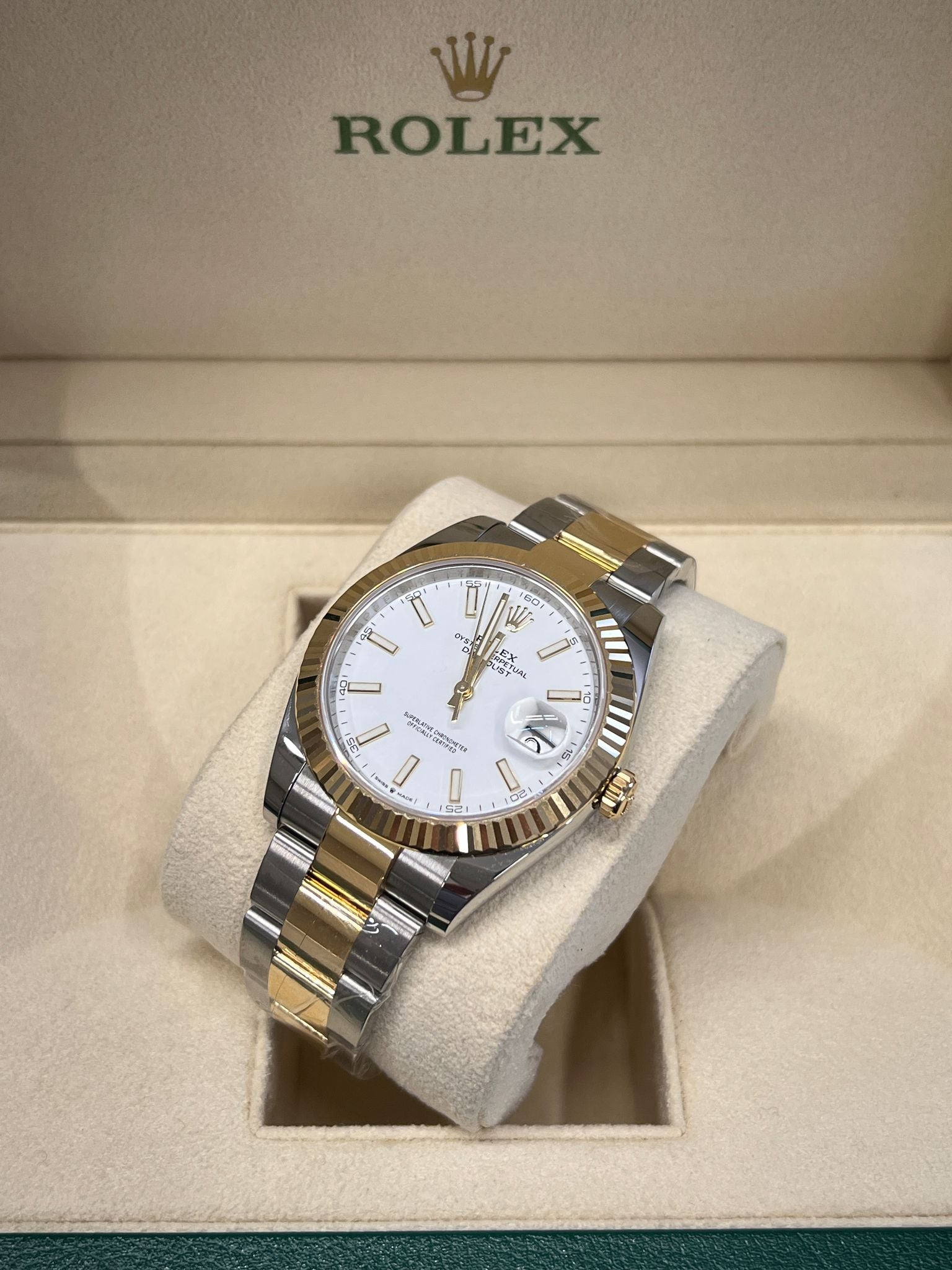 Rolex Datejust 41 126333 Weißer Index Oyster 2025