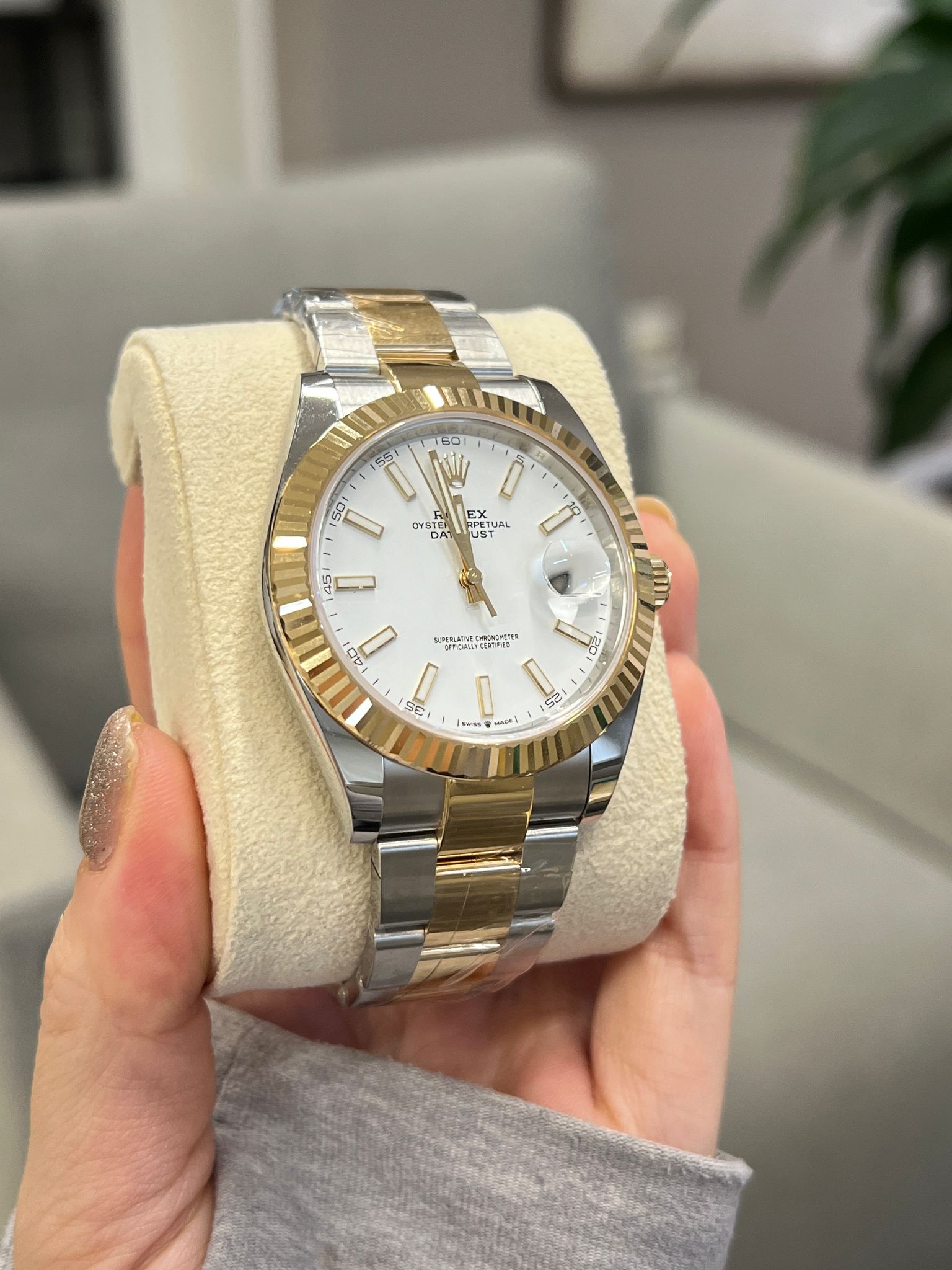 Rolex Datejust 41 126333 Weißer Index Oyster 2025