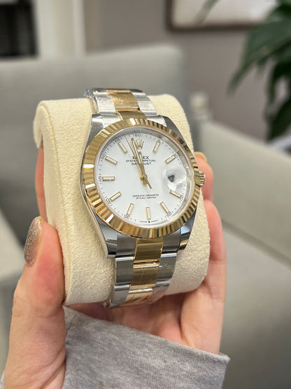 Rolex Datejust 41 126333 Weißer Index Oyster 2025