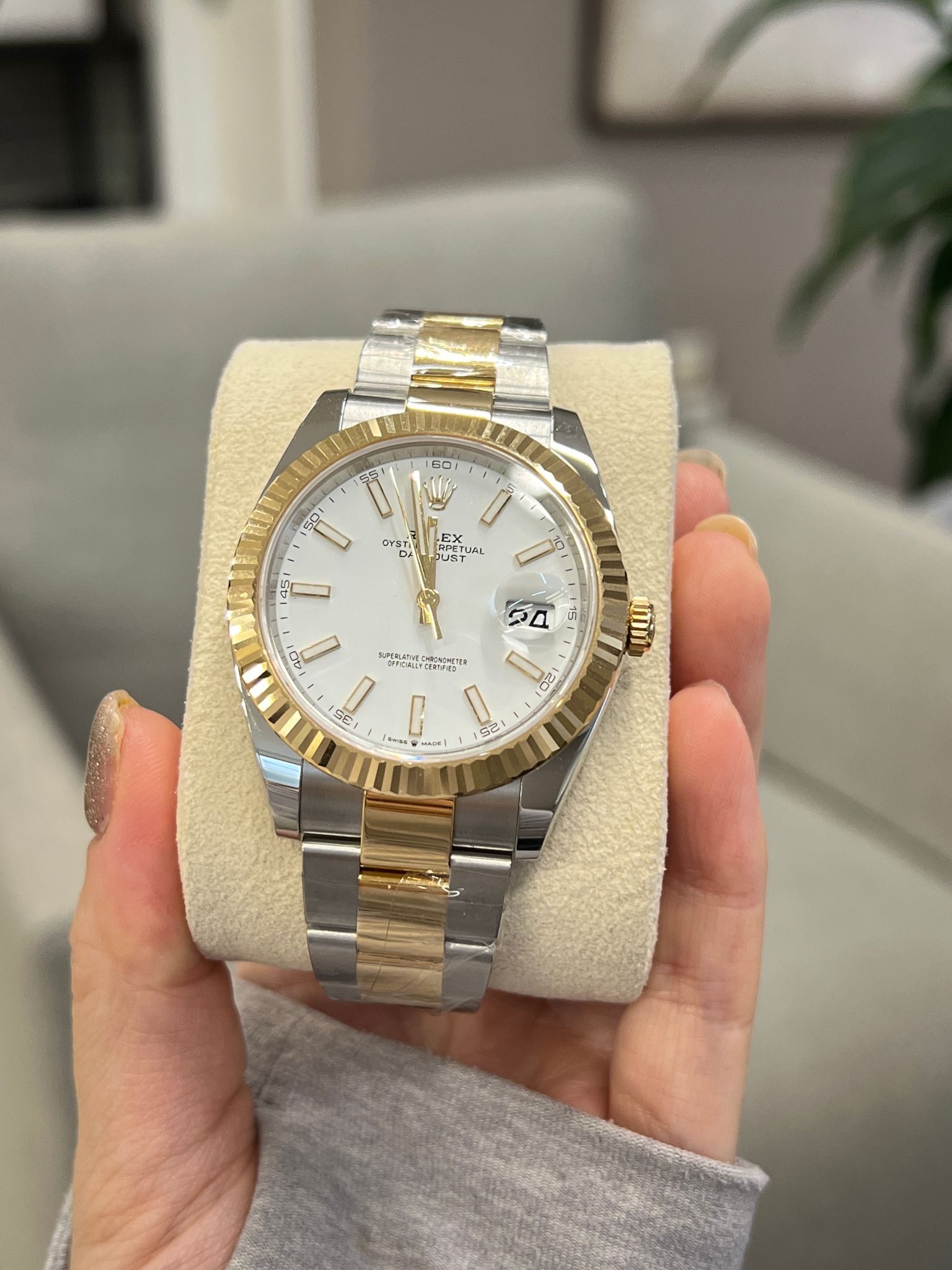 Rolex Datejust 41 126333 Weißer Index Oyster 2025