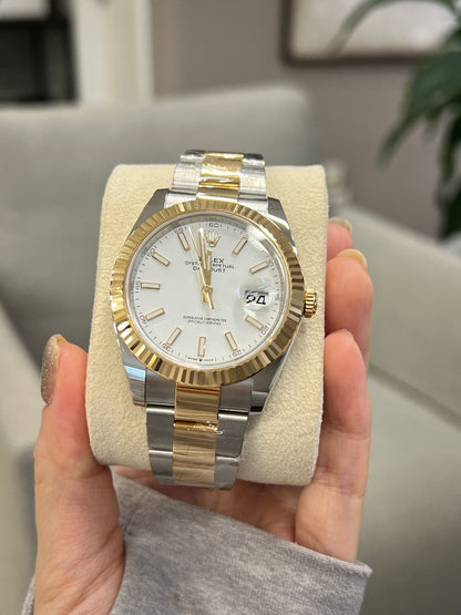 Rolex Datejust 41 126333 Weißer Index Oyster 2025