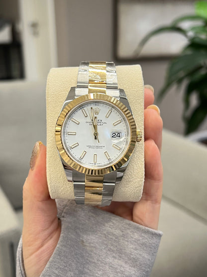 Rolex Datejust 41 126333 Weißer Index Oyster 2025