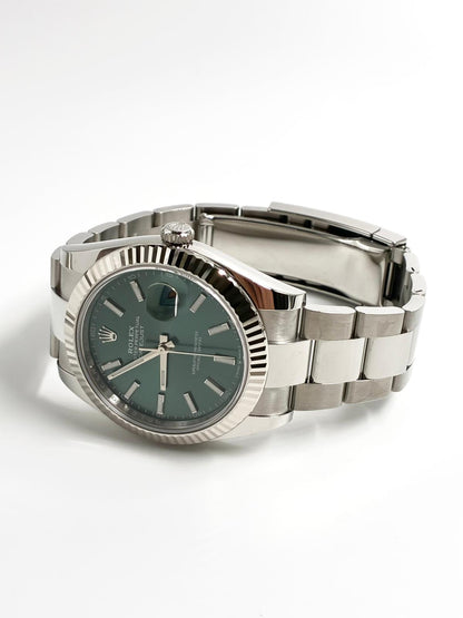 Rolex Datejust 41 126334 Mint Green Index Oyster 2025