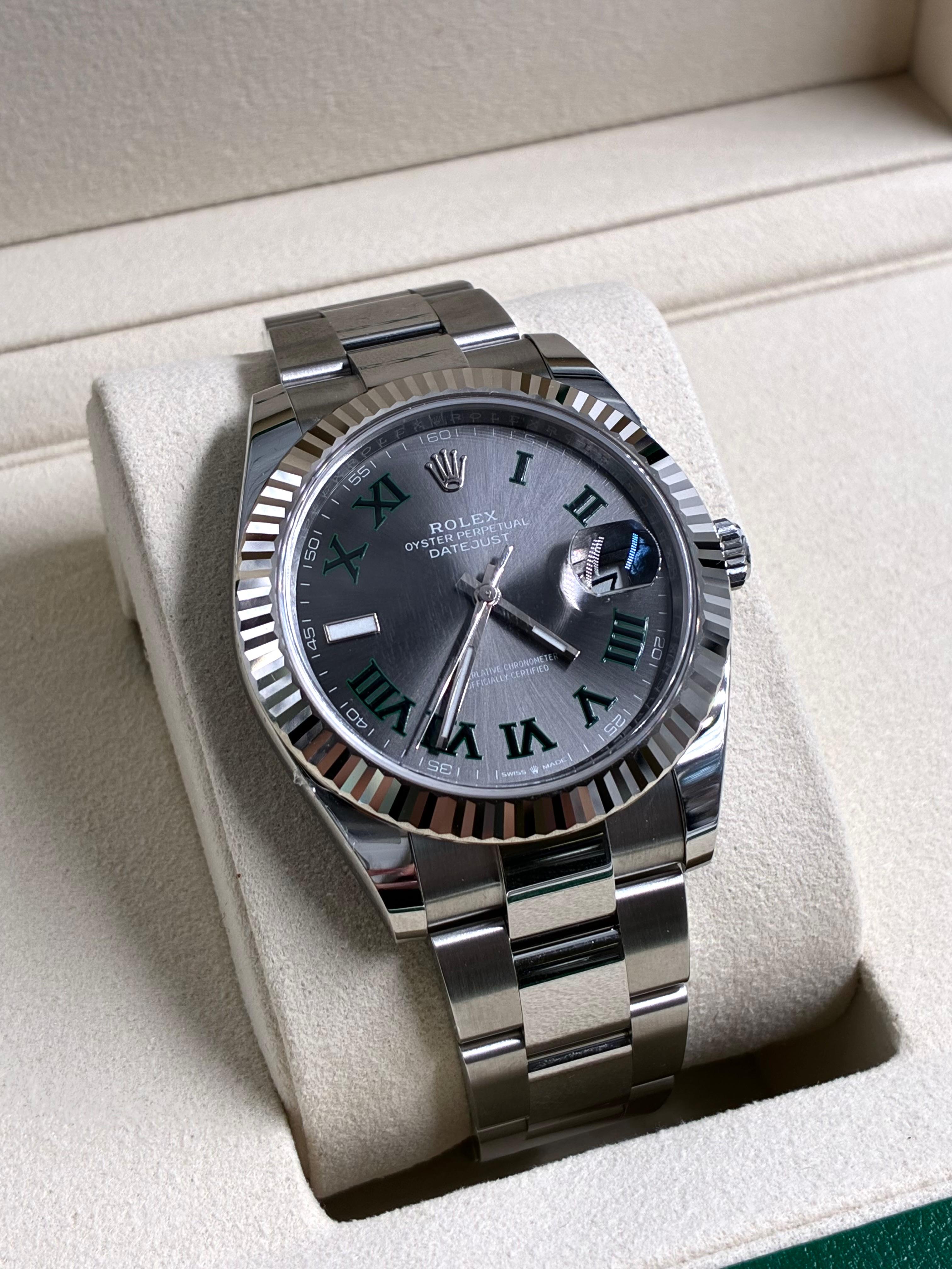 Rolex Datejust 41 126334 Wimbledon Oyster 2025