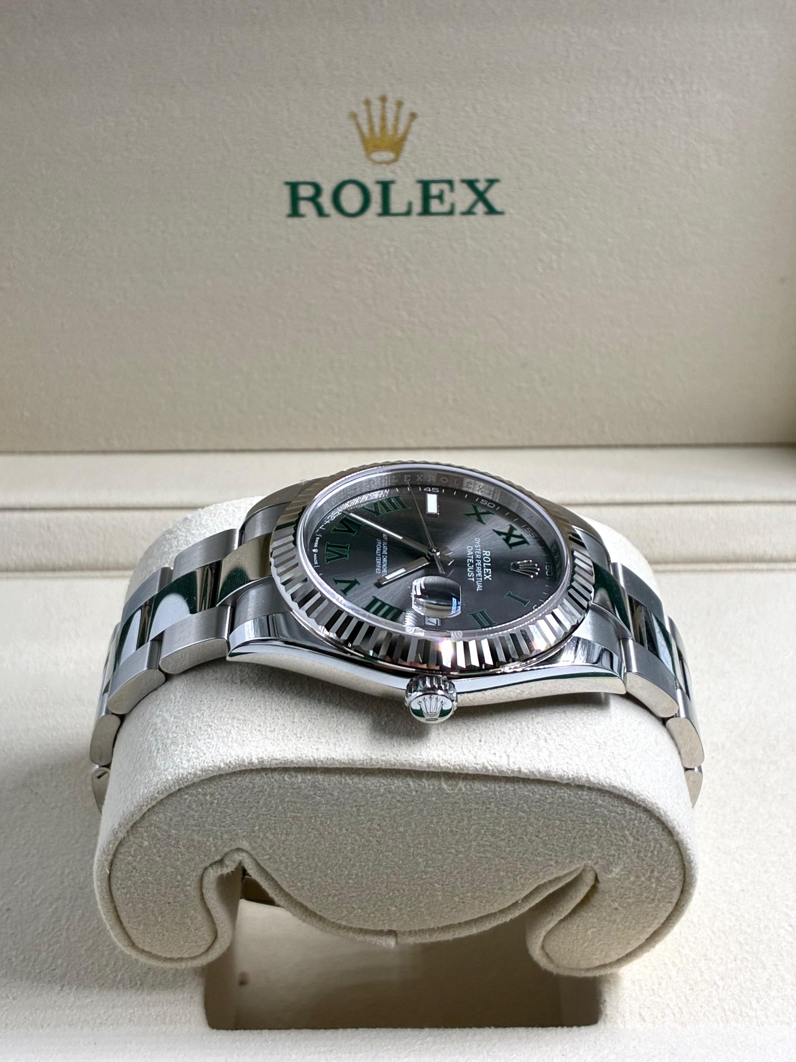 Rolex Datejust 41 126334 Wimbledon Oyster 2025
