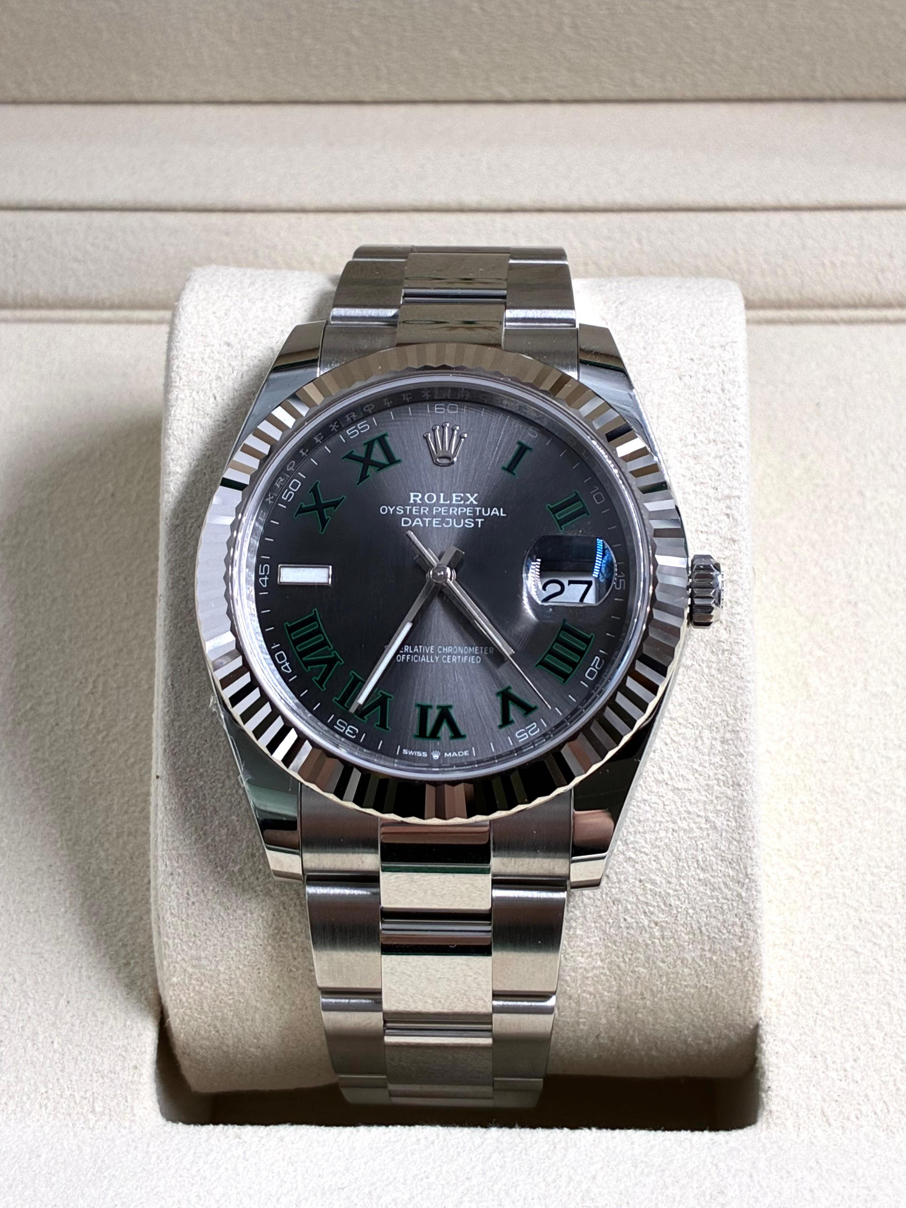 Rolex Datejust 41 126334 Wimbledon Oyster 2025
