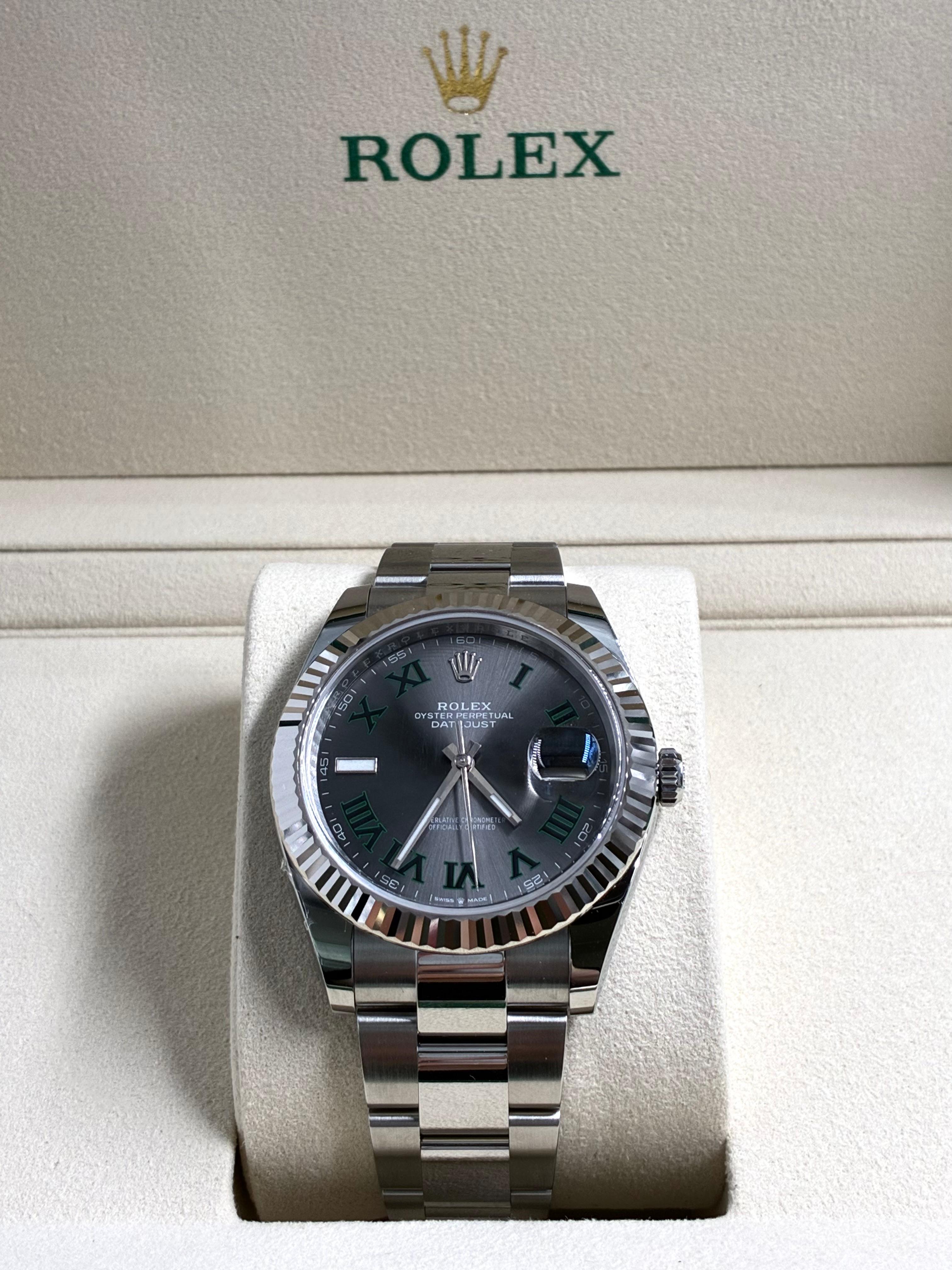 Rolex Datejust 41 126334 Wimbledon Oyster 2025