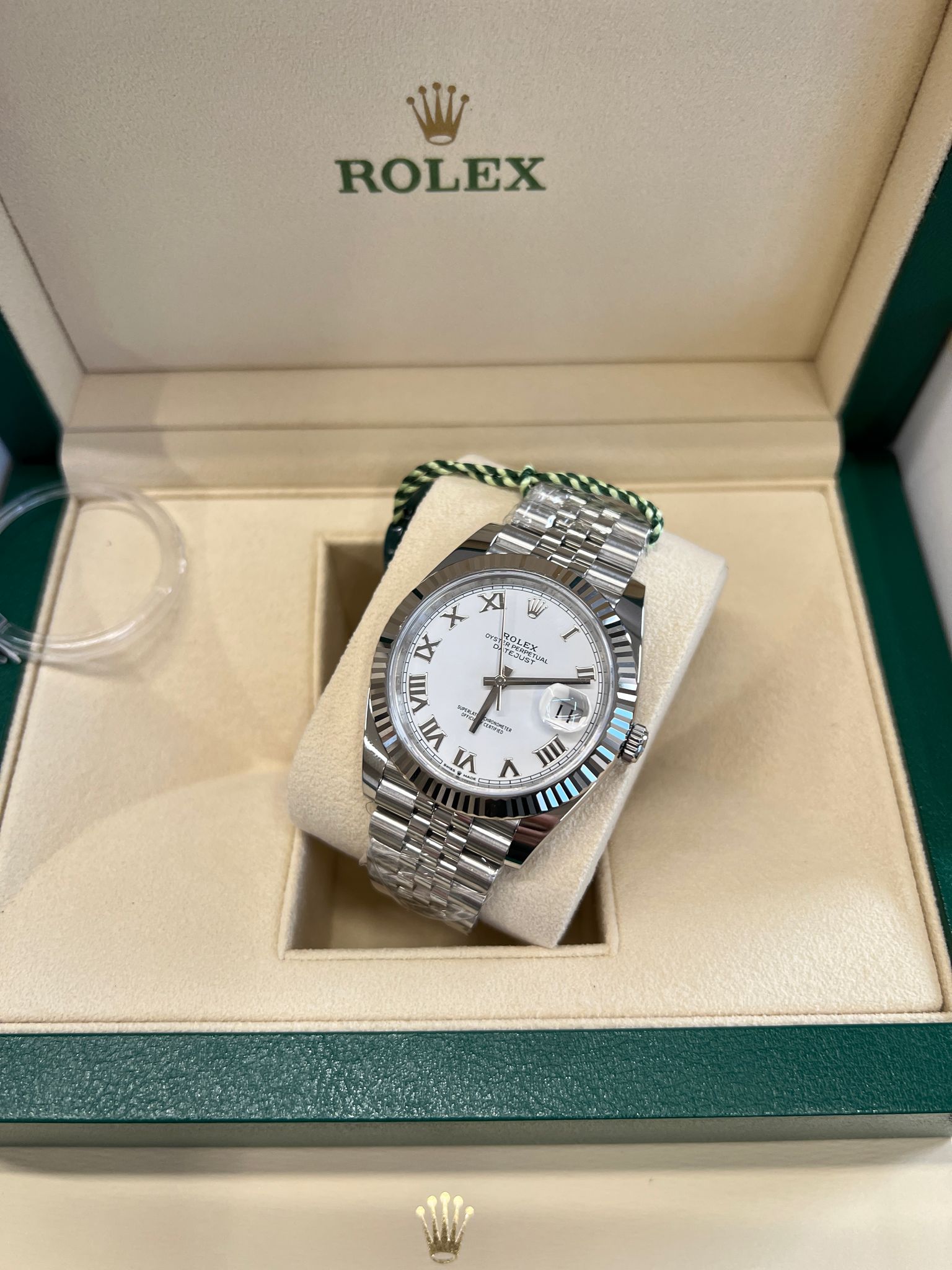 Rolex Datejust 41 126334 Weißes römisches Jubiläum 2025